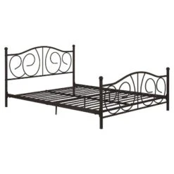Queen Vanessa Metal Bed Bronze - Room & Joy -Homcom Crosley Shop GUEST fec59108 8a83 4639 b7dd e07072c92f72