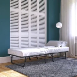 Twin 5" Mattress With Folding Metal Guest Bed - Room & Joy 19 Twin 5" Mattress With Folding Metal Guest Bed - Room & Joy -Homcom Crosley Shop GUEST fedc4a2e fb51 4508 ad56 3ef6272bac61