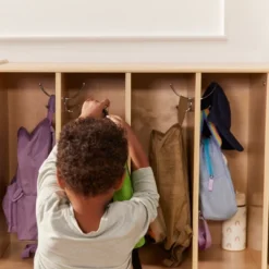 ECR4Kids 16-Section Coat Locker, Classroom Furniture, Natural -Homcom Crosley Shop GUEST fef66a49 5e39 4457 8d0a cecd63c2da83