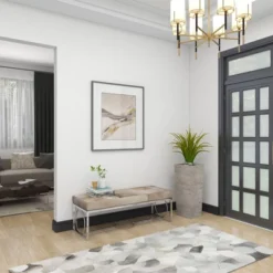 Contemporary Decorative Stainless Steel Cowhide Bench Silver - Olivia & May 26 Contemporary Decorative Stainless Steel Cowhide Bench Silver - Olivia & May -Homcom Crosley Shop GUEST ff0a0564 d6d3 4d25 93e7 f9131bee02ed